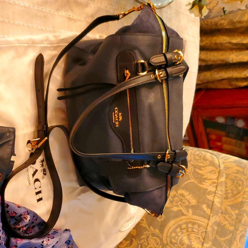 NWT COACH SATCHEL - Denim Blue